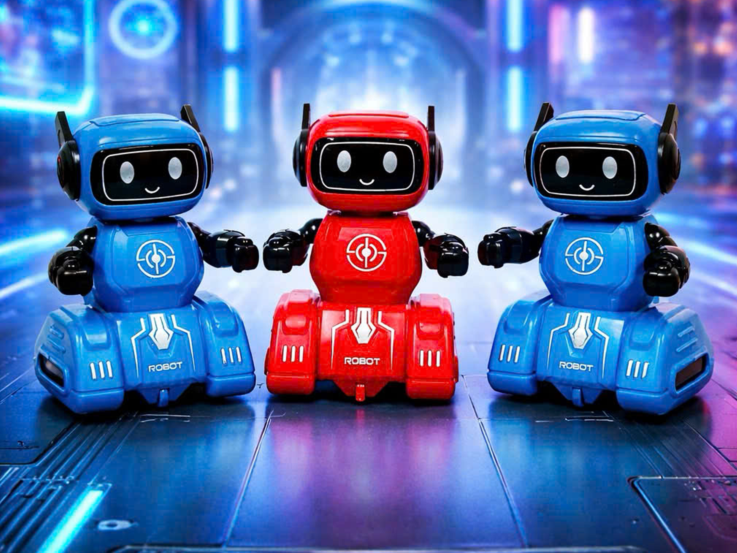 Đồ Chơi Robot AI Mini Kèm Kẹo Nổ Okelaaa Cho Bé