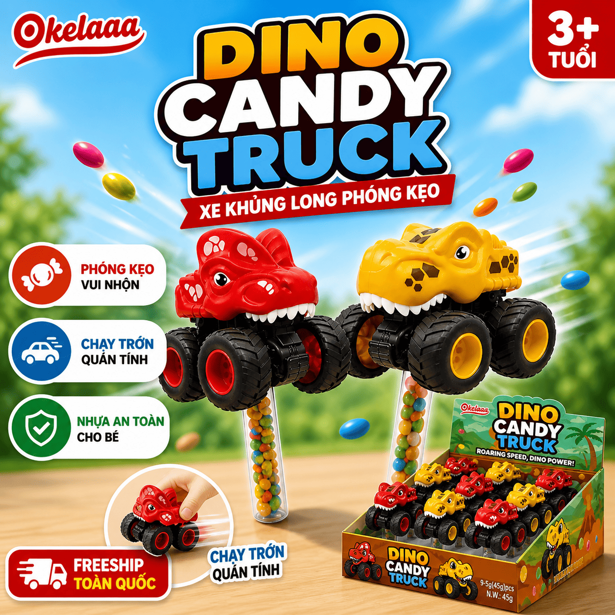 Xe Khủng Long Quái Vật